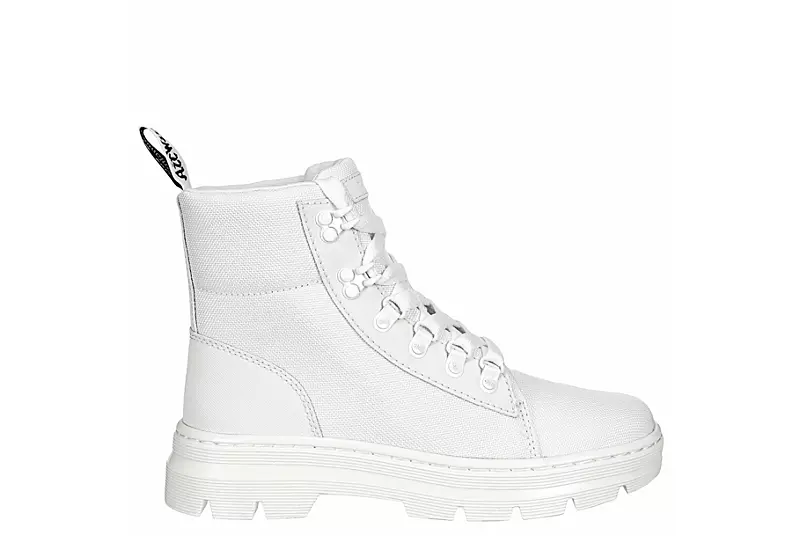 Dr. Martens Dr.martens Womens Combs Nylon Combat Boot - White - Image 2