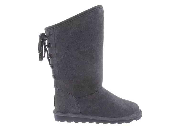 Bearpaw Womens Phylly Fur Boot - Dark Grey - Image 2