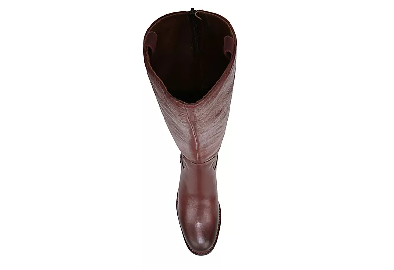 Franco Sarto Womens Meyer Wide Calf Tall Boot - Burgundy - Image 6