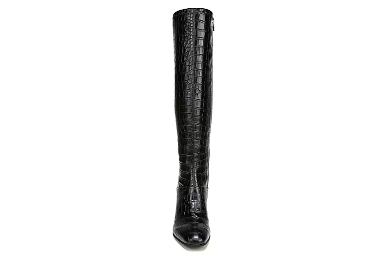 Franco Sarto Womens Tribute Wide Calf Tall Boot - Black - Image 3