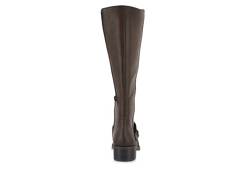 Easy Street Womens Jewel Wide Calf Tall Boot - Brown - Image 5