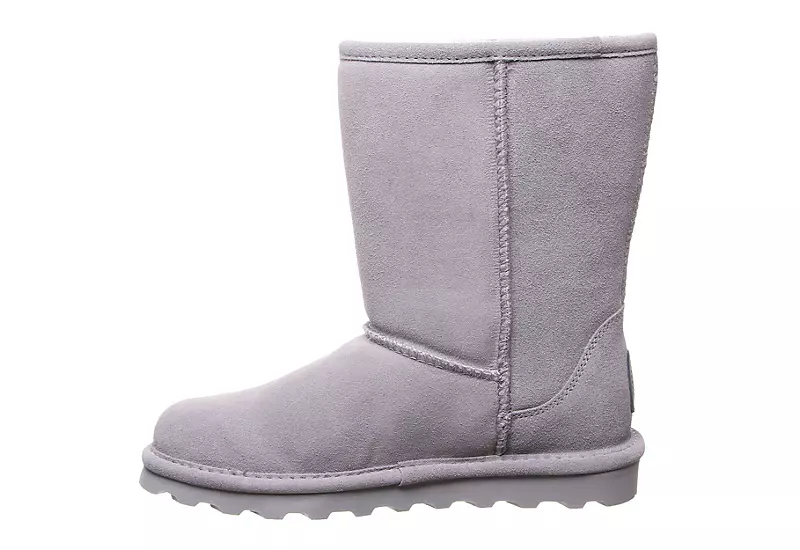 Bearpaw Womens Elle Short Fur Boot - Grey - Image 4