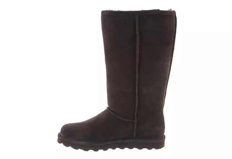 Bearpaw Womens Elle Tall Fur Boot - Chocolate - Image 4
