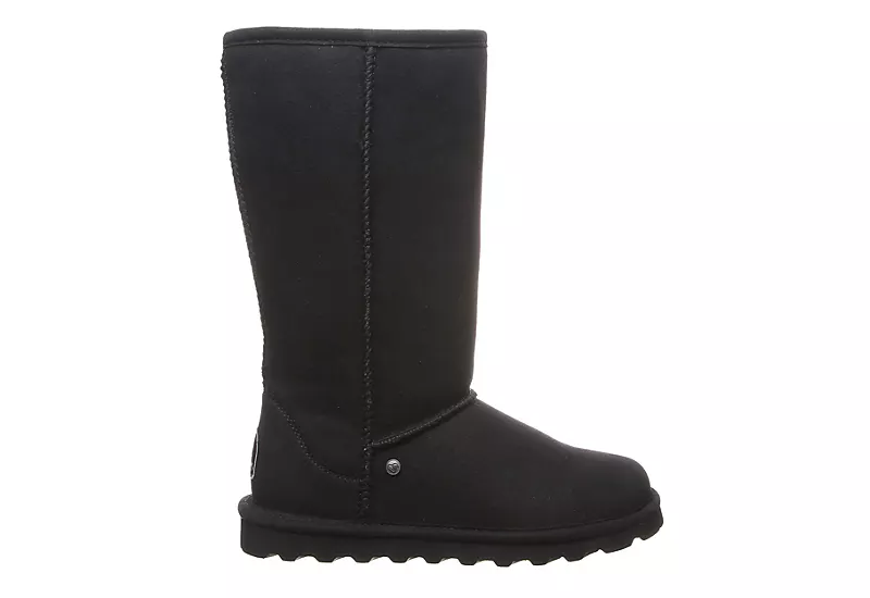 Bearpaw Womens Elle Tall Vegan Fur Boot - Black - Image 2