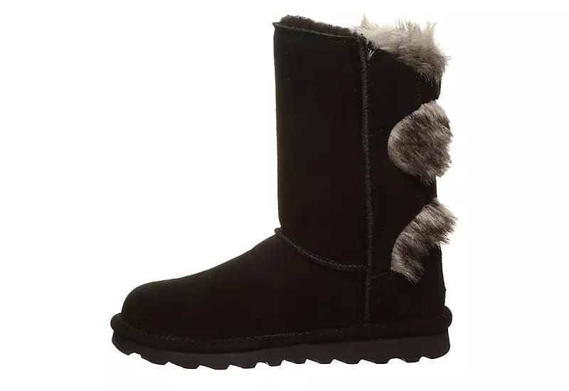 Bearpaw Womens Eloise Fur Boot - Black - Image 4