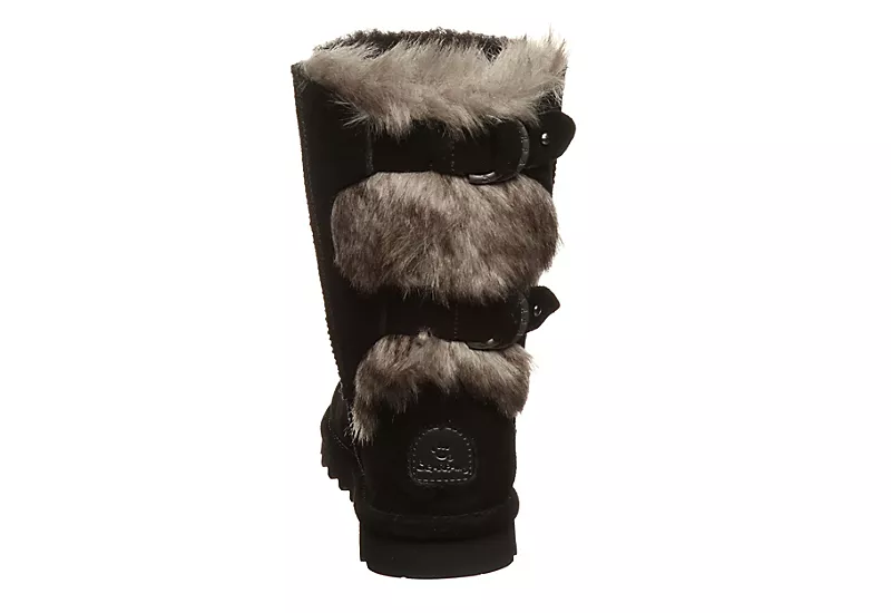 Bearpaw Womens Eloise Fur Boot - Black - Image 5