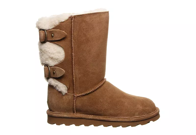 Bearpaw Womens Eloise Fur Boot - Tan - Image 2