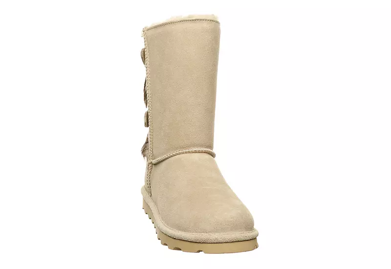 Bearpaw Womens Eloise Fur Boot - Off White - Image 3