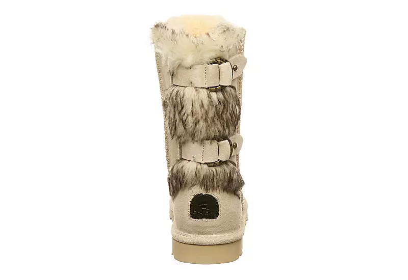 Bearpaw Womens Eloise Fur Boot - Off White - Image 5