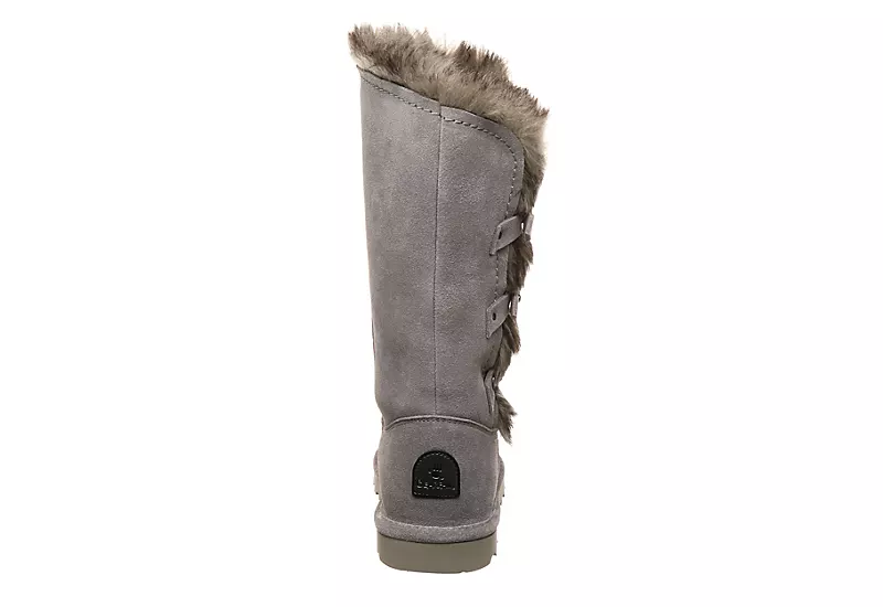 Bearpaw Womens Emery Fur Boot - Grey - Image 5