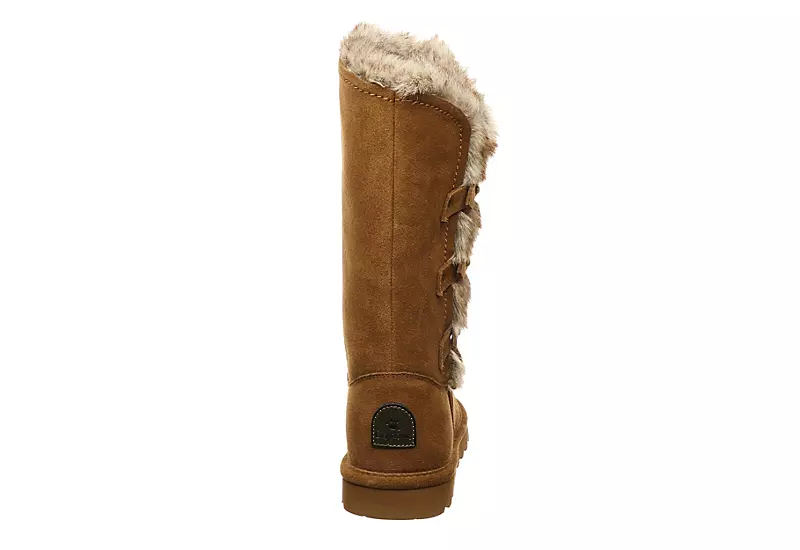 Bearpaw Womens Emery Fur Boot - Tan - Image 5