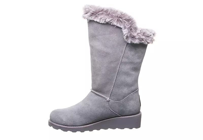 Bearpaw Womens Genevieve Fur Boot - Grey - Image 4