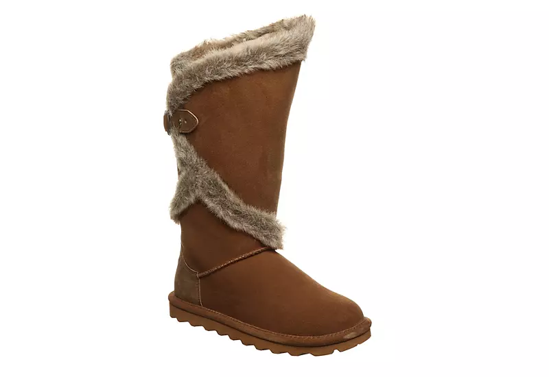 Bearpaw Womens Sheilah Fur Boot - Tan