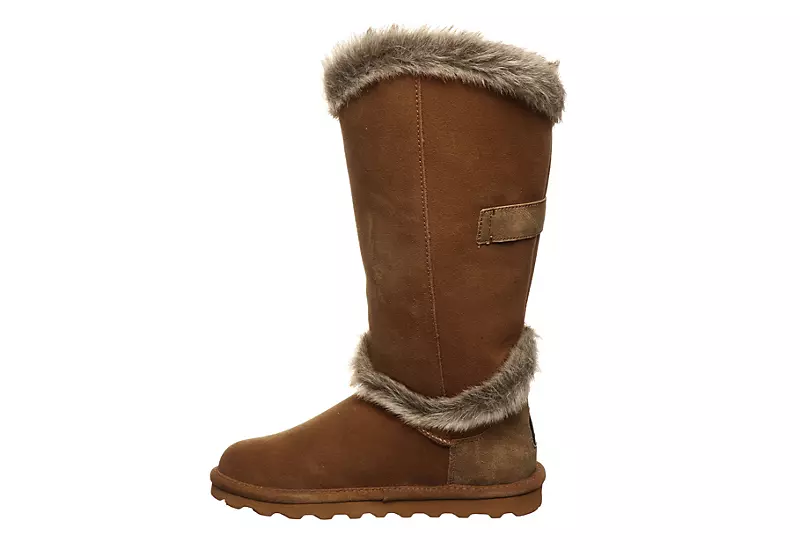 Bearpaw Womens Sheilah Fur Boot - Tan - Image 4