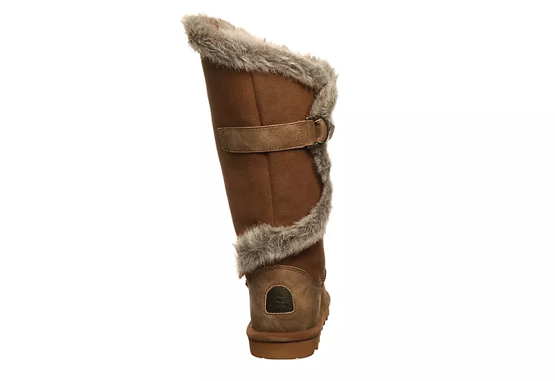 Bearpaw Womens Sheilah Fur Boot - Tan - Image 5
