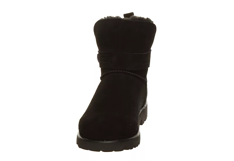Bearpaw Womens Wellston Fur Boot - Black - Image 3