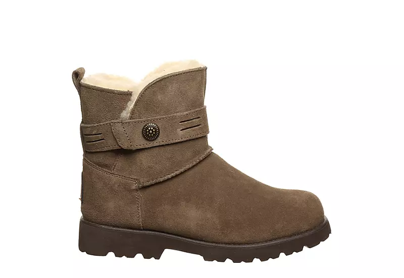 Bearpaw Womens Wellston Faux Fur Boot - Brown - Image 2