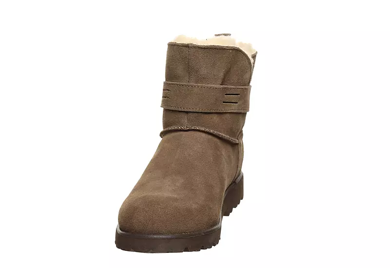 Bearpaw Womens Wellston Faux Fur Boot - Brown - Image 3