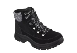 Skechers Womens Broadies Lace Up Boot - Black