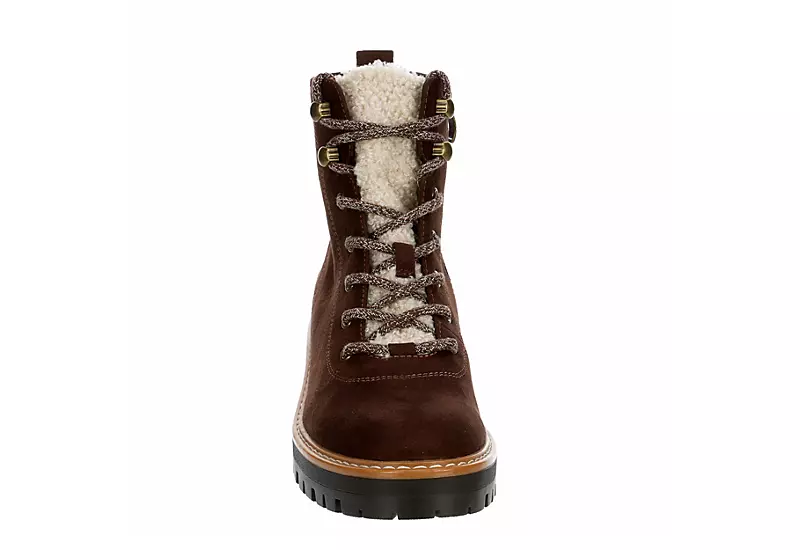 Michael By Michael Shannon Womens Keegan Lace-up Boot - Brown - Image 3