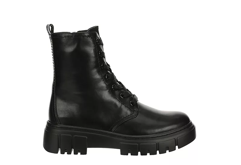 Limelight Womens Rudy Combat Boot - Black - Image 2