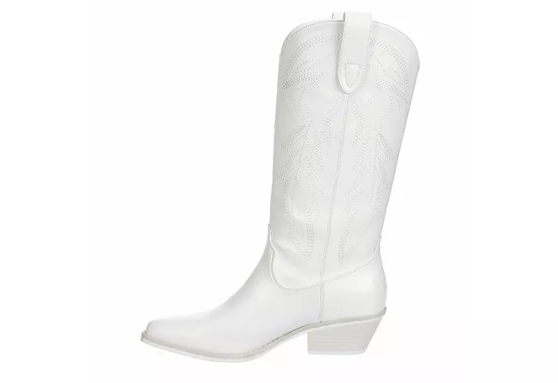 Madden Girl Womens Redford Western Boot - White - Image 4