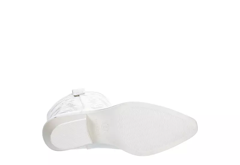 Madden Girl Womens Redford Western Boot - White - Image 7