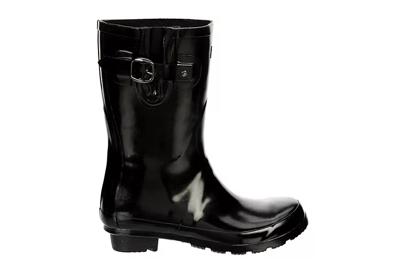 London Fog Womens Piccadilly Rain Boot - Black - Image 2