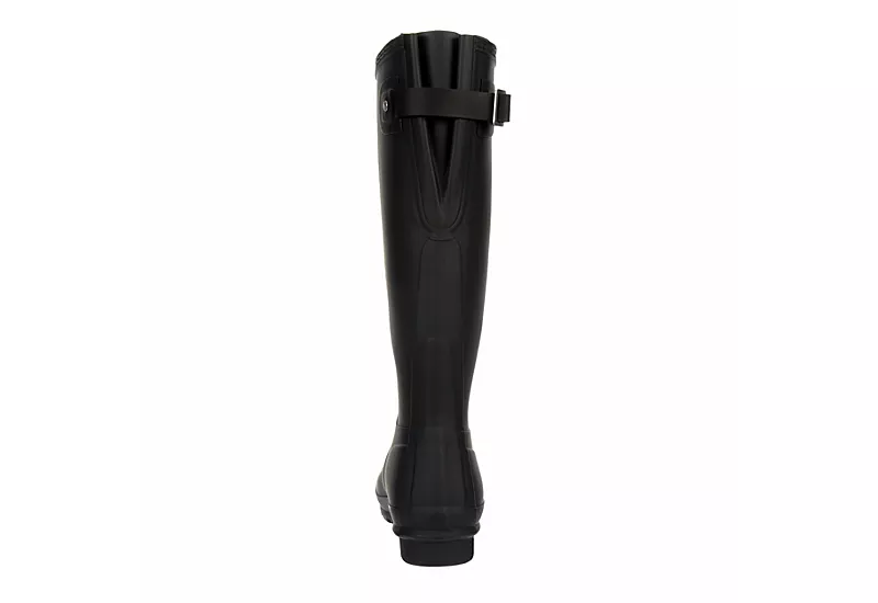 Hunter Boots Llc Womens Original Back Adj Gloss Rain Boot - Black - Image 5