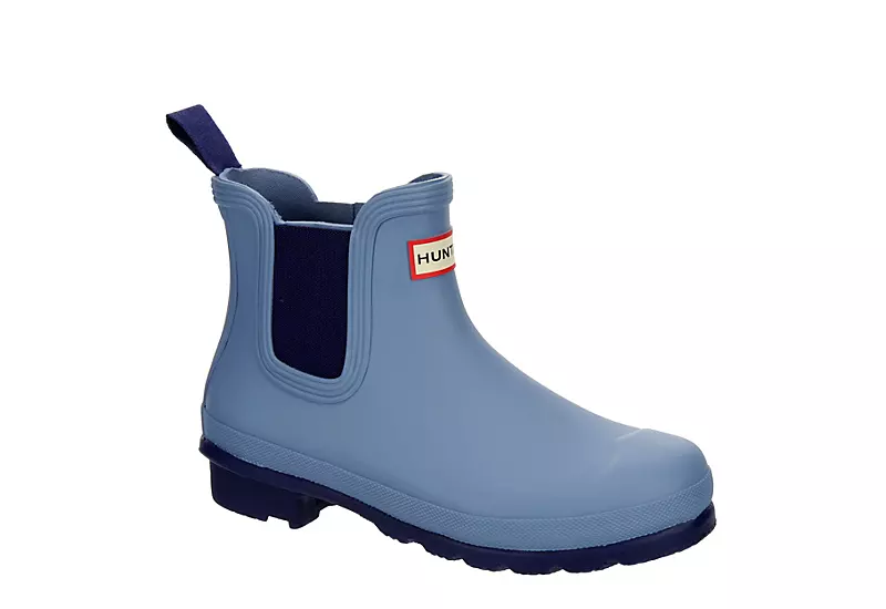 Hunter Boots Llc Womens Original Chelsea Rain Boot - Blue