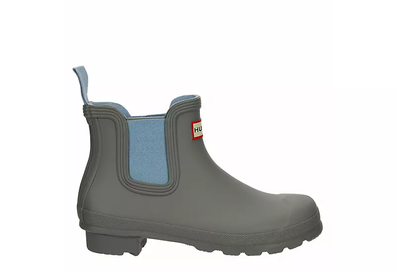 Hunter Boots Llc Womens Original Chelsea Rain Boot - Grey - Image 2