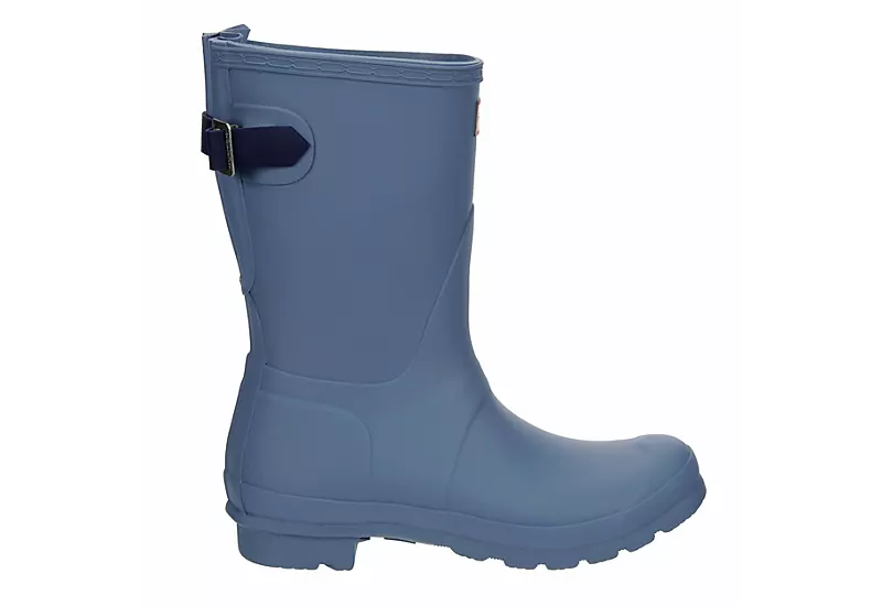 Hunter Boots Llc Womens Original Back Adj Rain Boot - Blue - Image 2