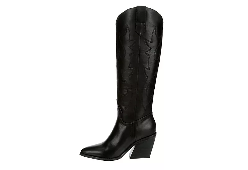 Madden Girl Womens Arizona Western Boot - Black - Image 4
