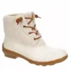 Sperry Womens Syren Gulf Sherpa Duck Boot - Ivory