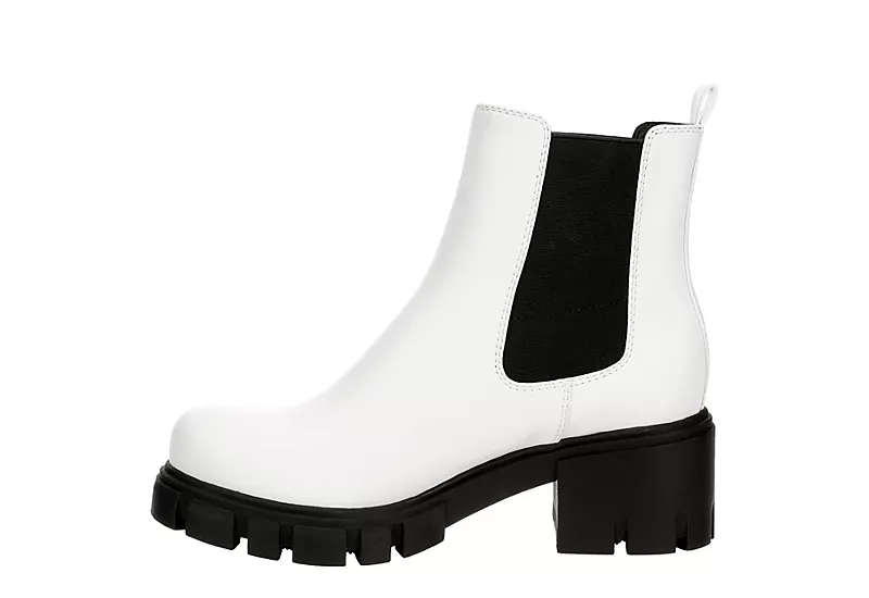 Madden Girl Womens Tessa Chelsea Boot - White - Image 4