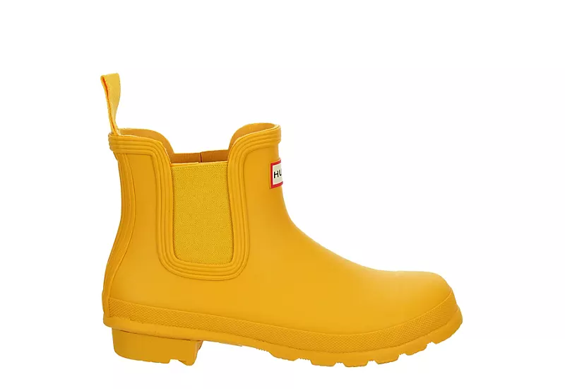 Hunter Boots Llc Womens Original Chelsea Rain Boot - Yellow - Image 2