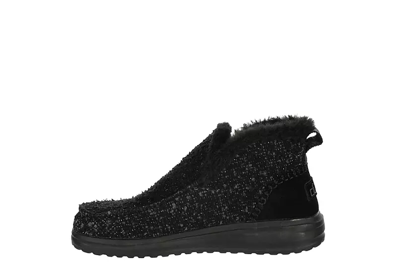Heydude Womens Denny Sparkle - Black - Image 4