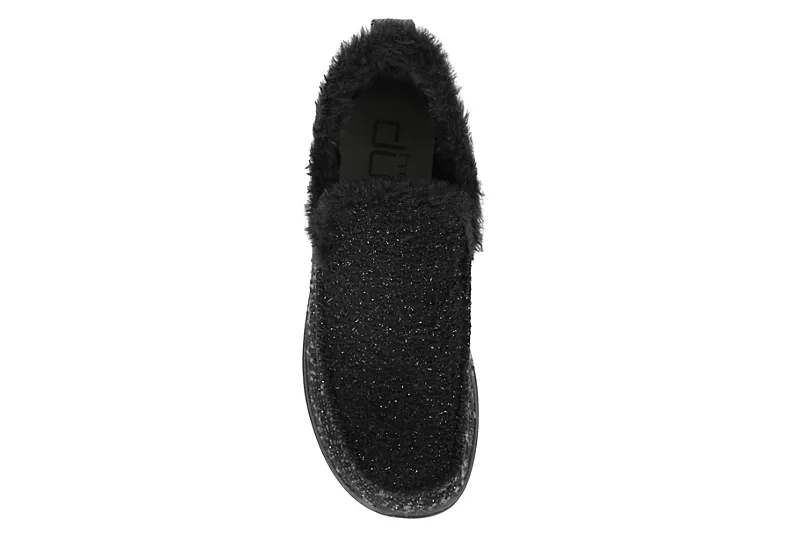 Heydude Womens Denny Sparkle - Black - Image 6
