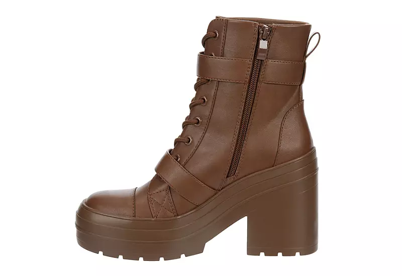 Limelight Womens Jazzie Lace Up Boot - Cognac - Image 4