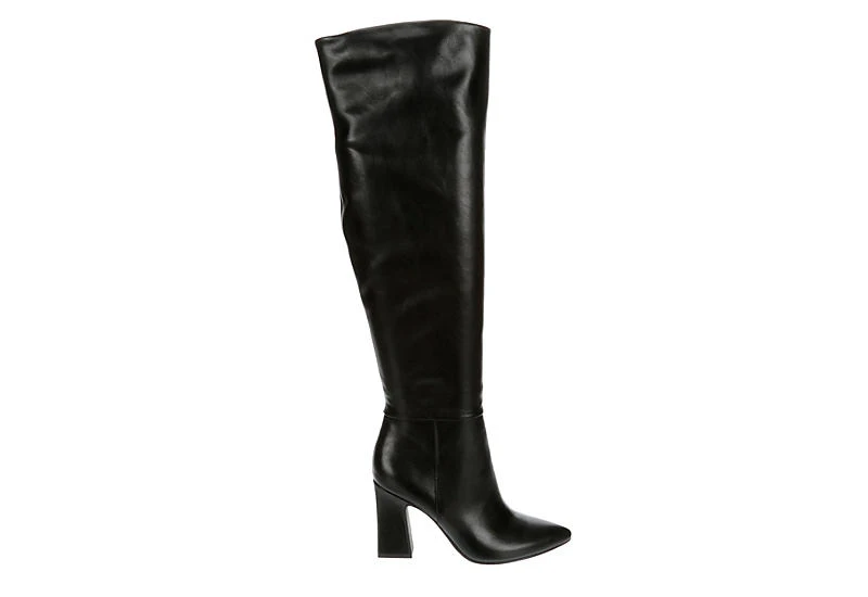 Michael By Michael Shannon Womens Camille Wide Calf Over The Knee Boot - Black - Image 2