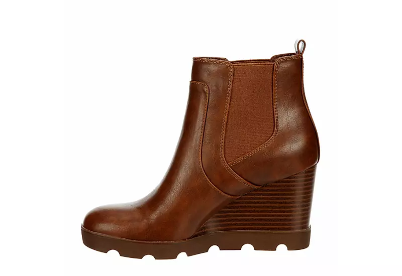 Xappeal Womens Elise Wedge Boot - Cognac - Image 4