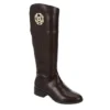 Michael By Michael Shannon Womens Brielle Tall Riding Boot - Dark Brown