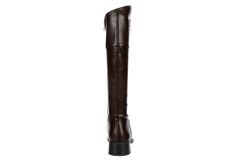 Michael By Michael Shannon Womens Brielle Tall Riding Boot - Dark Brown - Image 5
