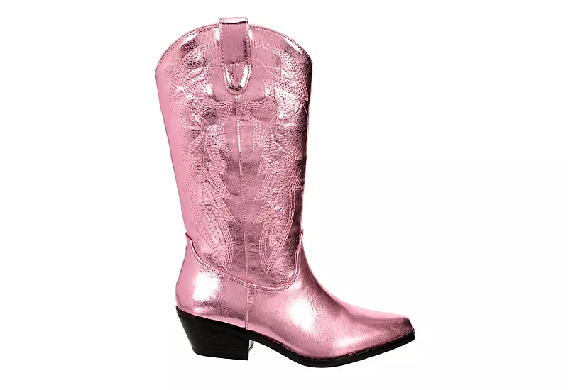 Madden Girl Womens Redford Western Boot - Pink - Image 2