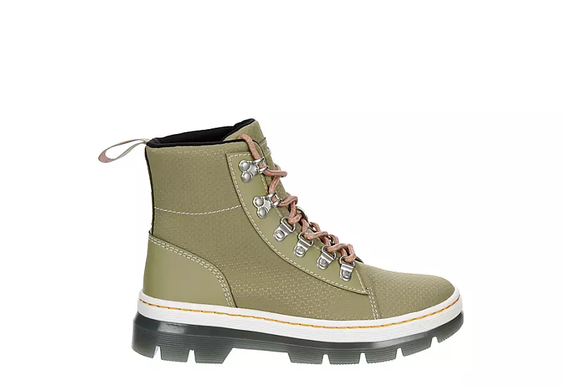 Dr. Martens Dr.martens Womens Combs Nylon Combat Boot - Olive - Image 2