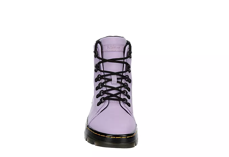Dr. Martens Dr.martens Womens Combs Nylon Combat Boot - Lilac - Image 3