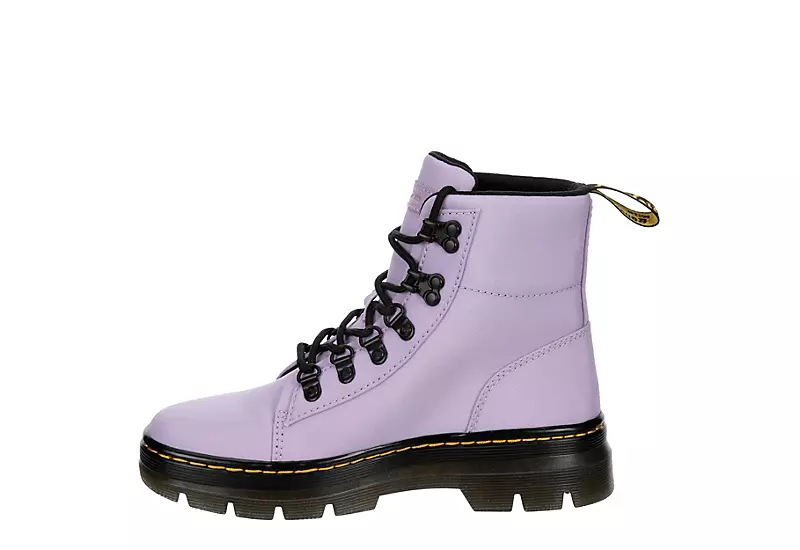 Dr. Martens Dr.martens Womens Combs Nylon Combat Boot - Lilac - Image 4