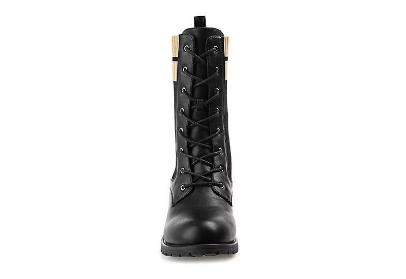 Journee Collection Womens Melei Lace Up Boot - Black - Image 3