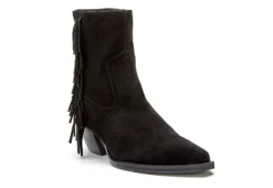 Coconuts Womens Jane Western Ankle Boot - Black