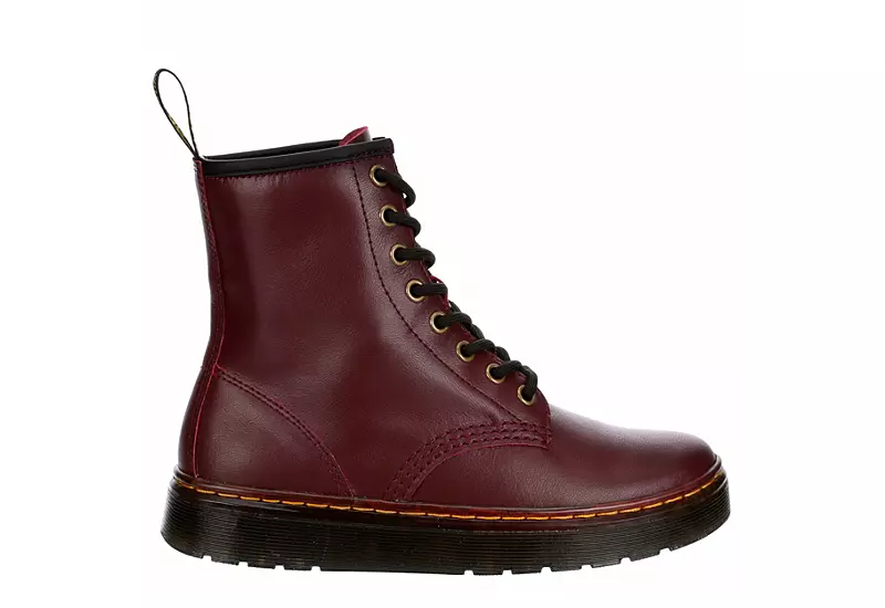 Dr. Martens Dr.martens Womens Zavala Combat Boot - Red - Image 2